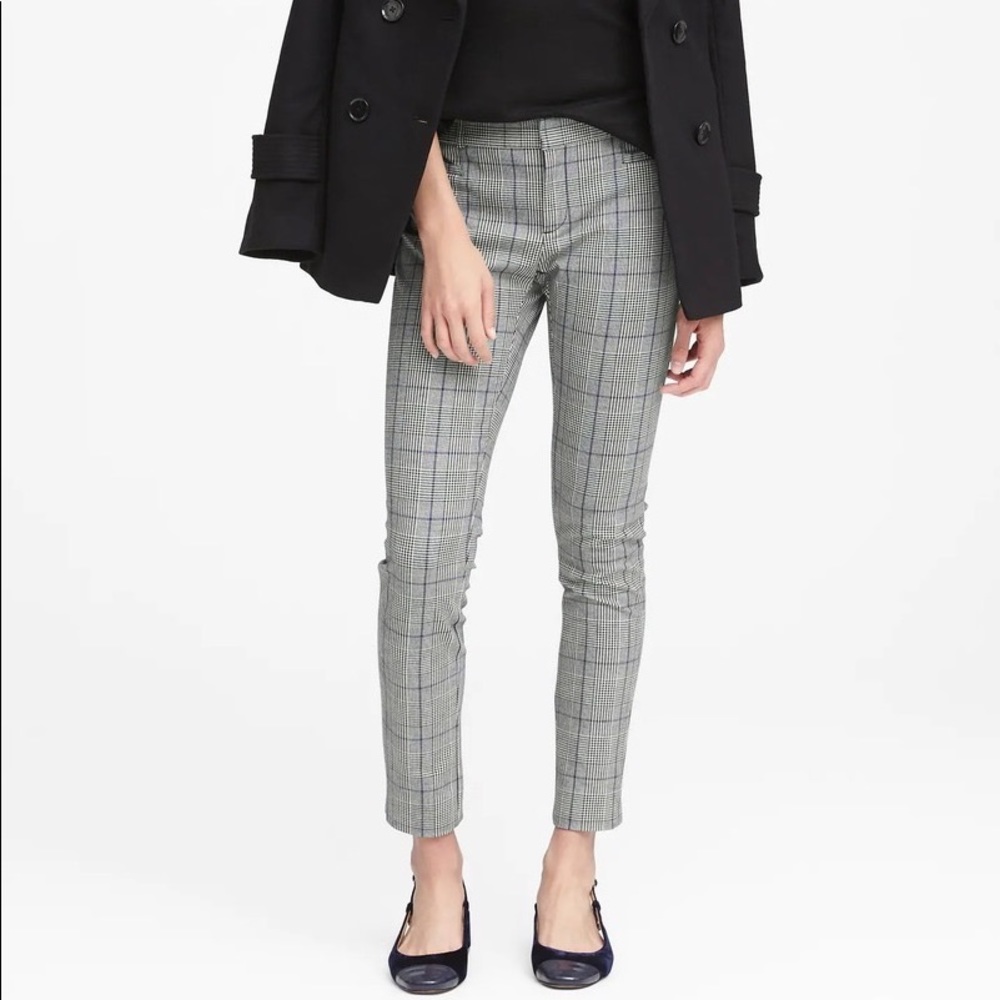 Banana Republic Sloan Skinny Fit Plaid Pant